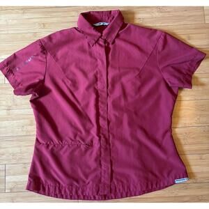 Salomon Women's Button Short Sleeve Shirt AdvancedSkin ActiveDry Size - …